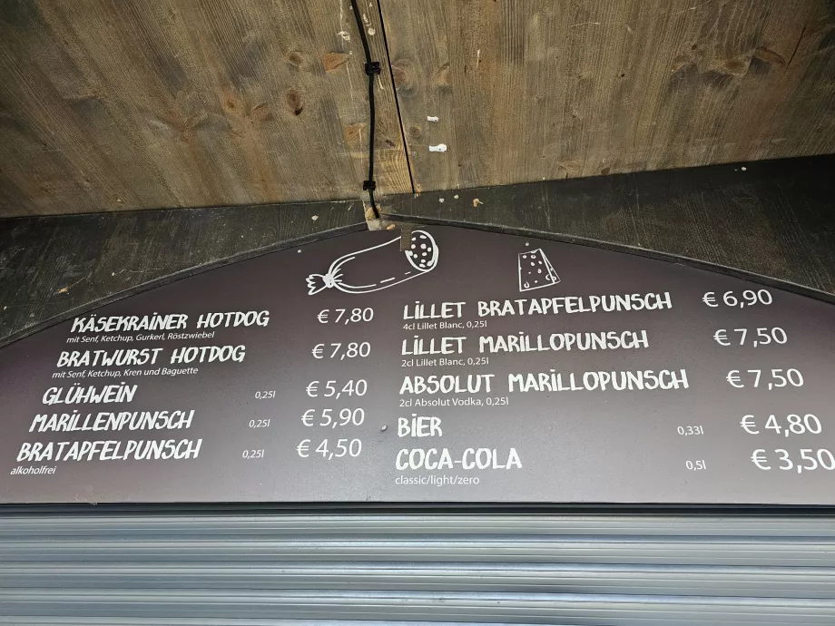 Αγορές στην Stephansplatz, τιμές
