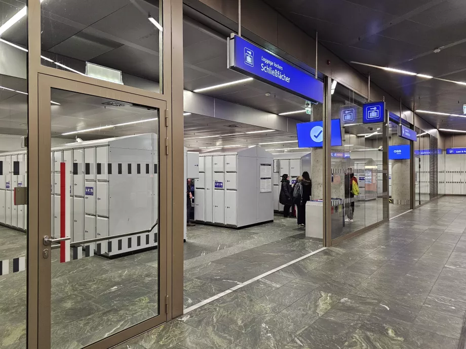 Θυρίδες αποσκευών στο Wien Hbf