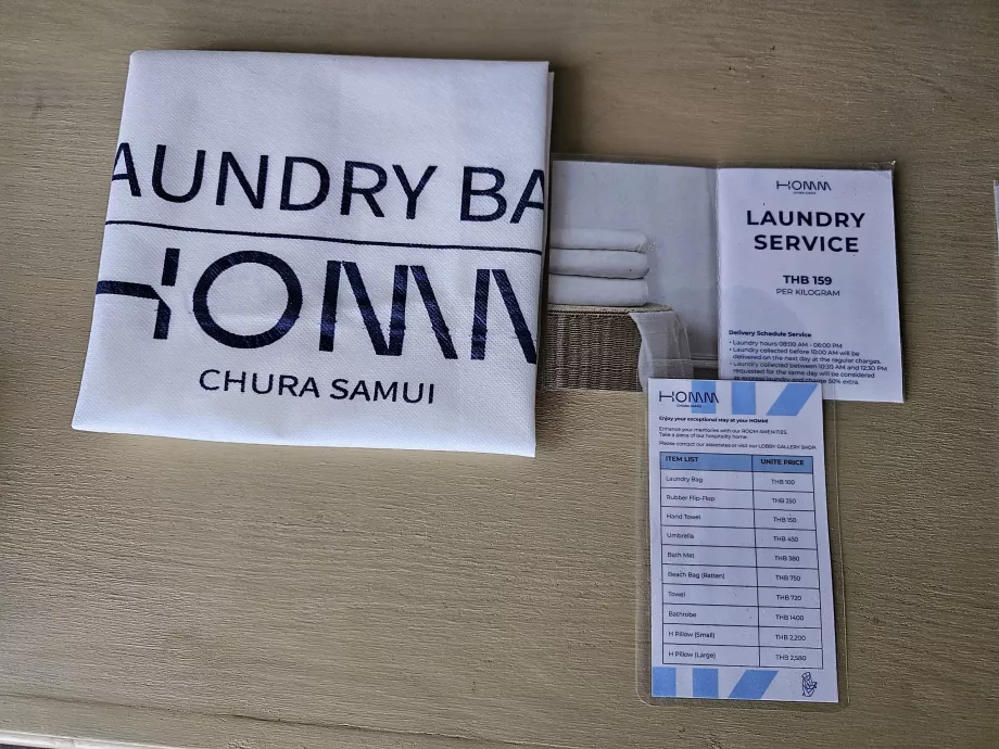 Τσάντα πλυντηρίου και τιμοκατάλογος