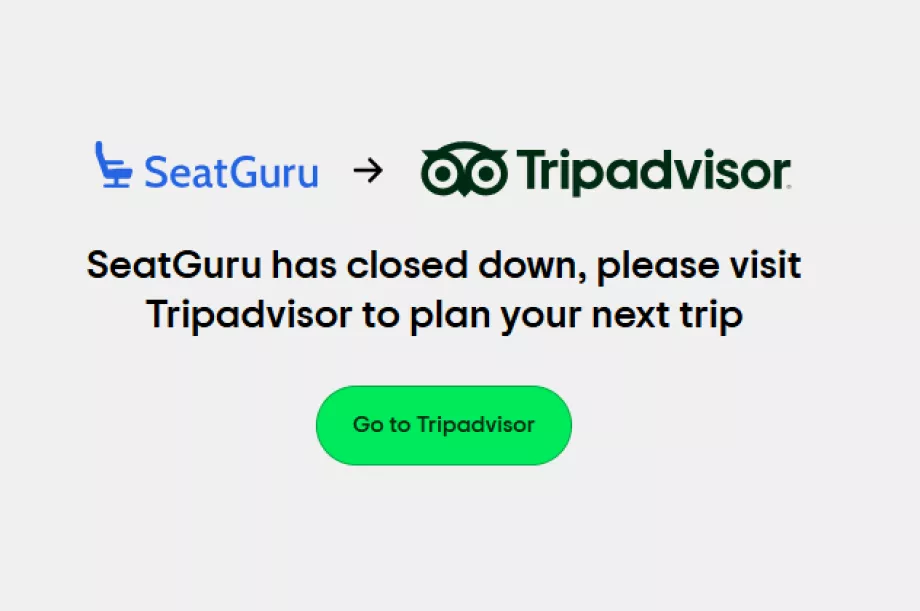 Τέλος της ιστοσελίδας SeatGuru