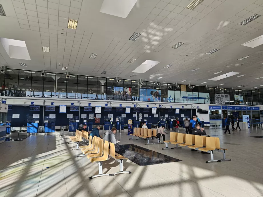 Check-in στο αεροδρόμιο της Οστράβα