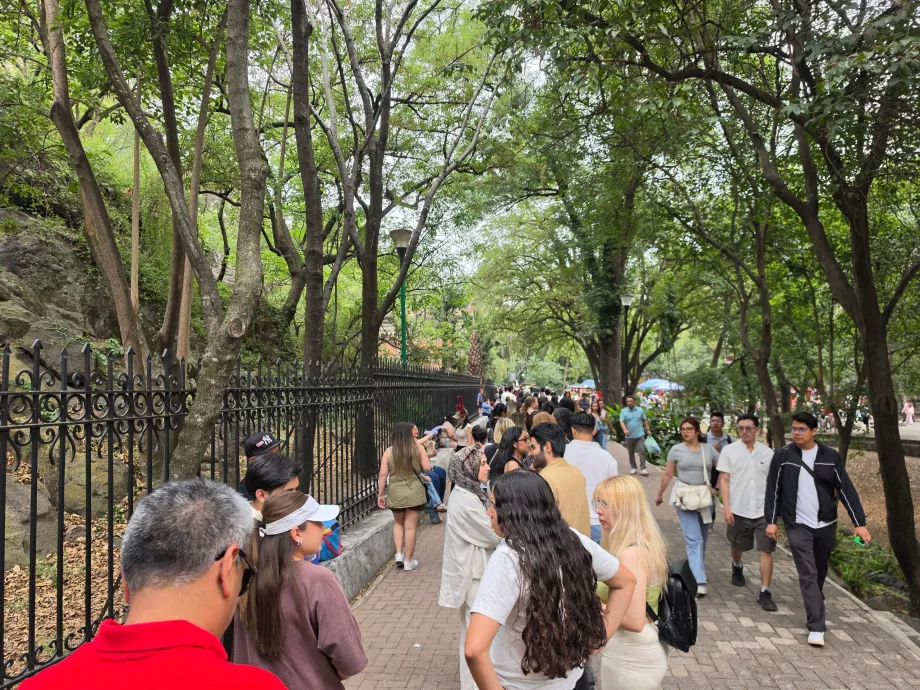 Κάστρο Chapultepec, ουρά για την είσοδο