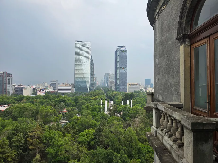 Κάστρο Chapultepec, άποψη της πόλης