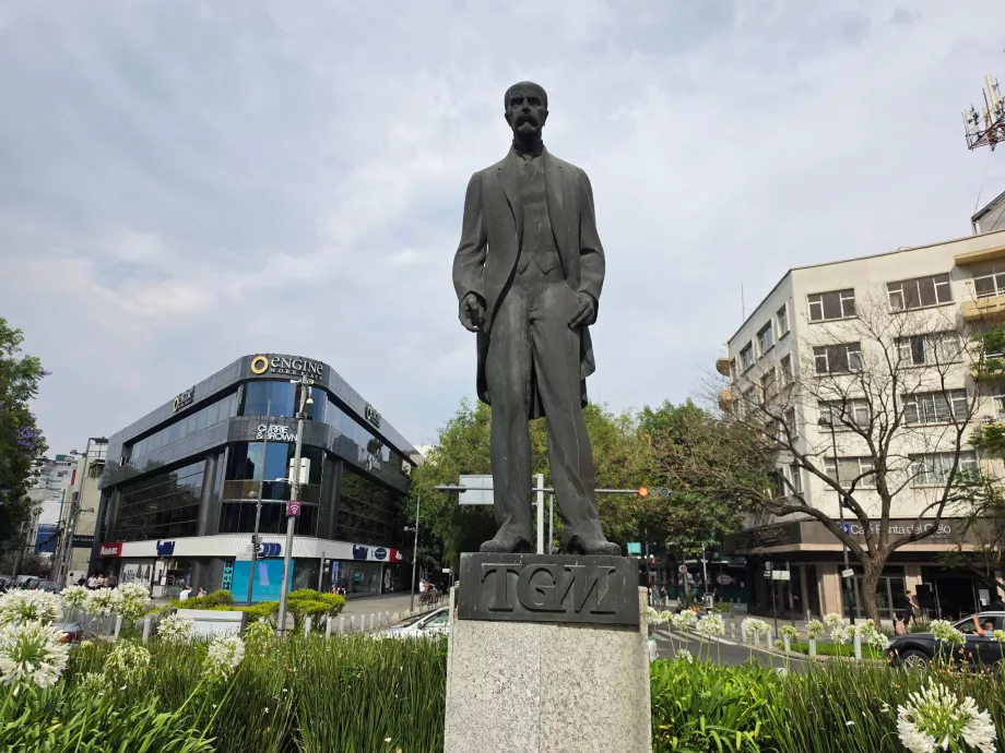 Polanco, άγαλμα του Tomas Garrigue Masaryk