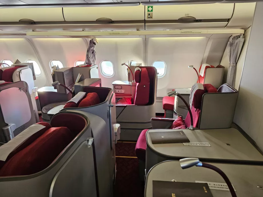 Πίσω μέρος της καμπίνας business class