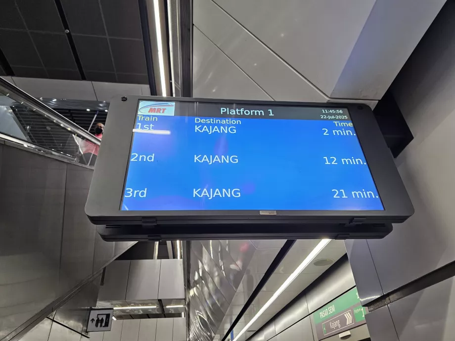 Πίνακες πληροφοριών στο μετρό