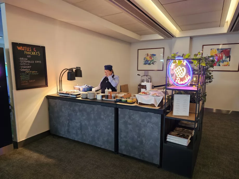 Στάση με βάφλες και τηγανίτες