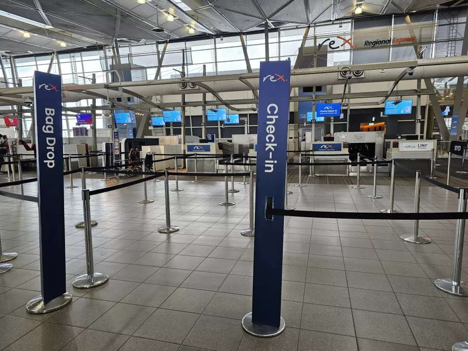 Check-in της Rex Airlines