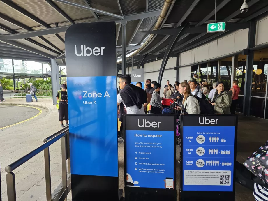 Uber, περίπτερο, τερματικός σταθμός 1