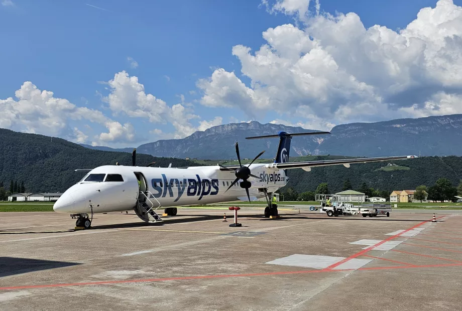 SkyAlps στο αεροδρόμιο του Μπολτσάνο