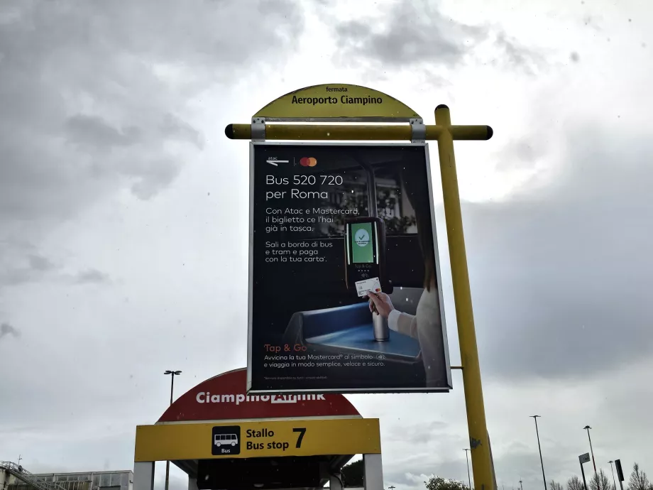 Πληροφορίες σχετικά με την πληρωμή με κάρτα στο αστικό λεωφορείο ATAC