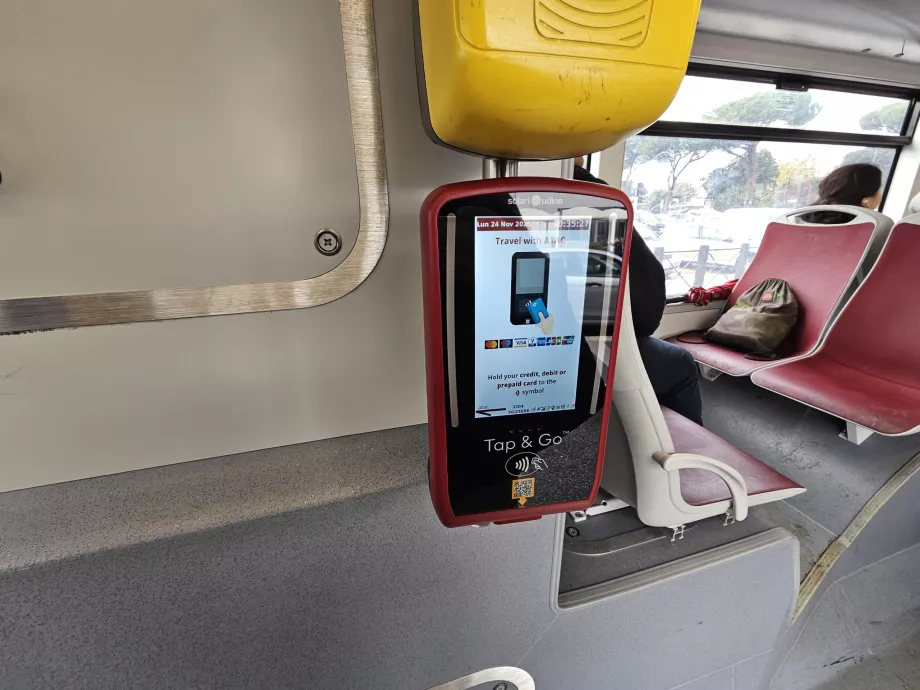 Επικυρωτής για πληρωμή εισιτηρίων χωρίς επαφή