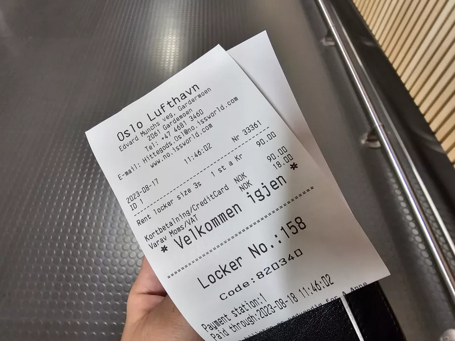 Εισιτήριο από την αποθήκευση αποσκευών