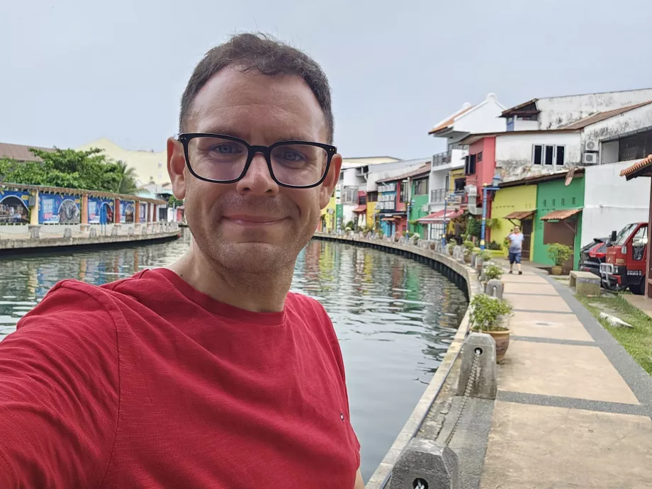 Εγώ στο Melaka River Walk