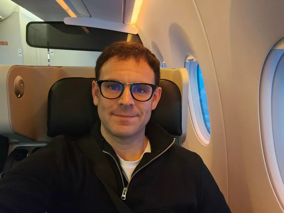 Εγώ στην Swiss Premium Economy