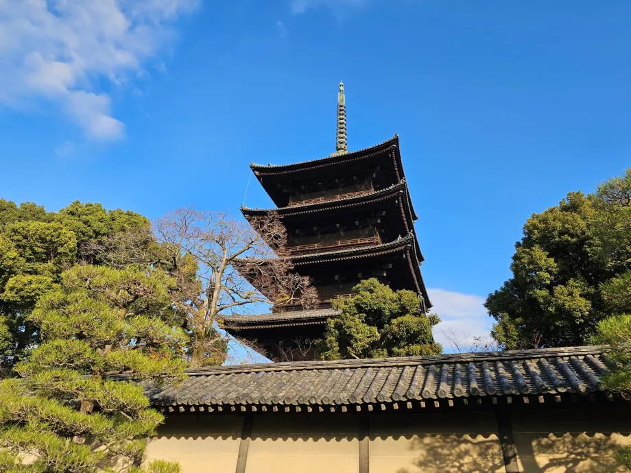 Οι χώροι του ναού To-ji