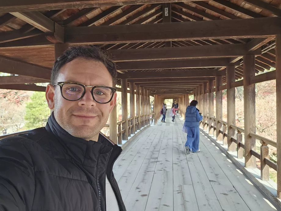 Ναός Tofuku-ji, εγώ στη γέφυρα Tsuten-kyo