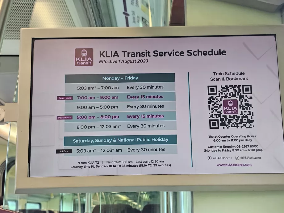 Συχνότητα KLIA Transit