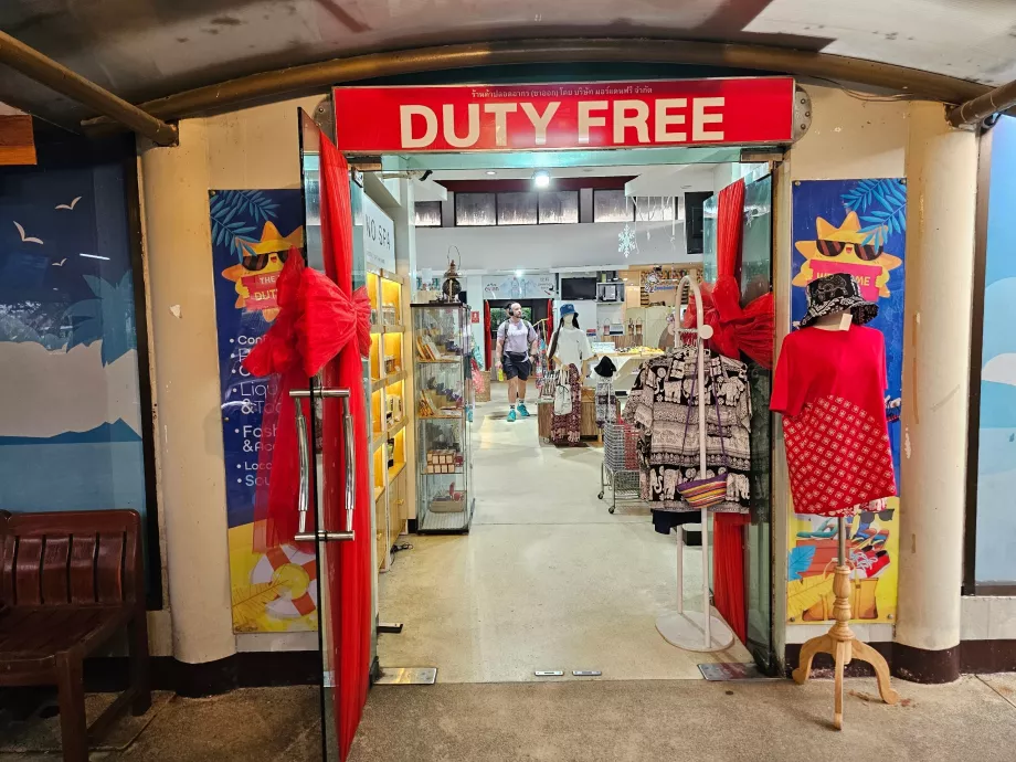 Κατάστημα Duty Free, διεθνές τμήμα