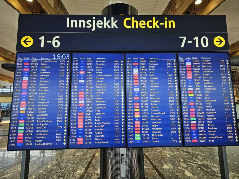 Επιβίβαση στο αεροδρόμιο του Όσλο