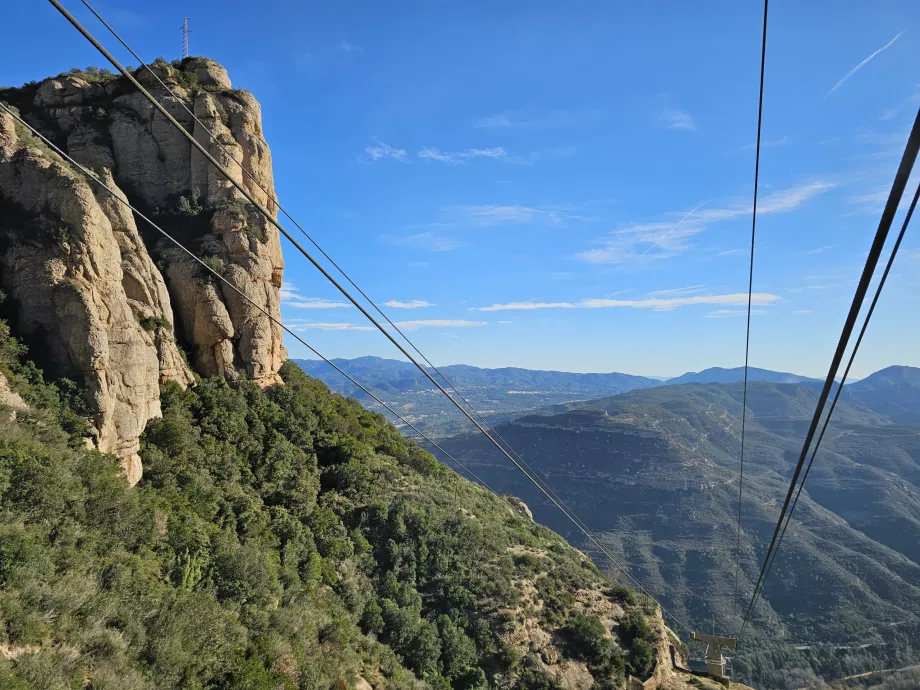 Θέα από το τελεφερίκ του Montserrat
