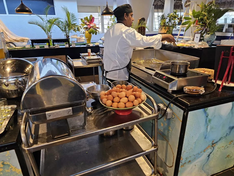 Μπάρα αυγών στο πρωινό