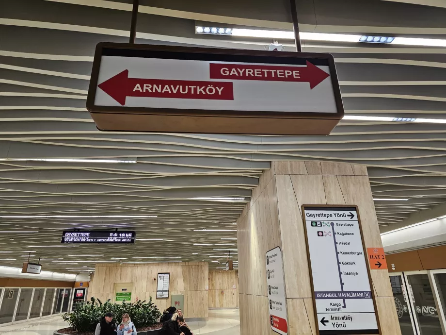 Η κατεύθυνση του Gayrettepe προς το κέντρο