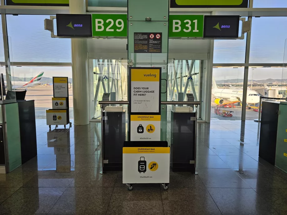 Πρότυπο χειραποσκευών, Vueling