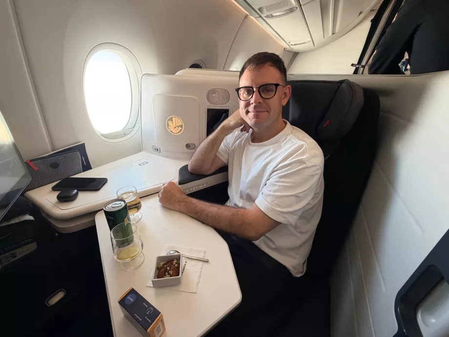 Εγώ στην business class της Air France