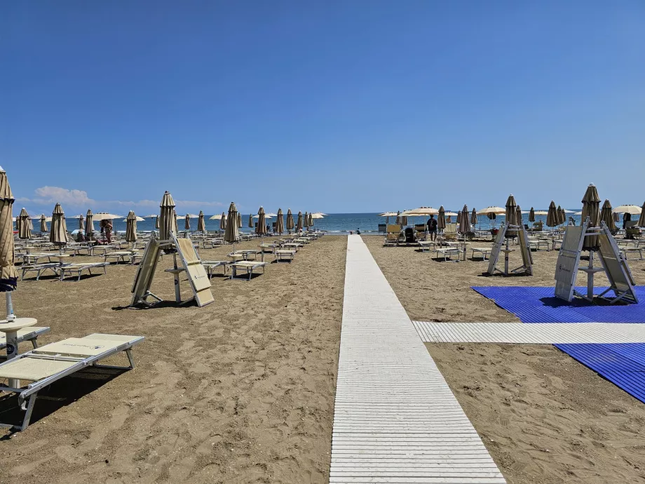 Πληρωμένη παραλία στο Lido di Venezia