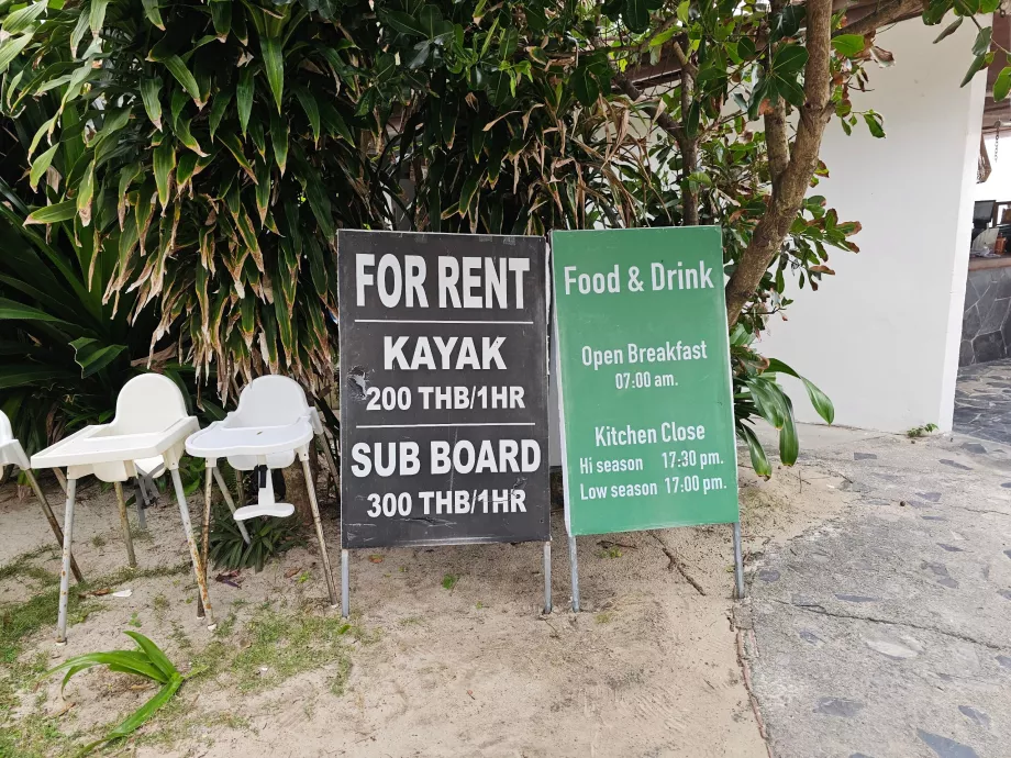 Silver Beach, θαλάσσια σπορ