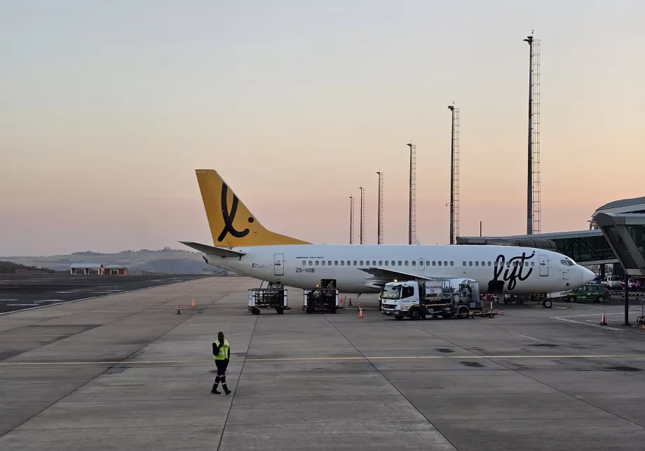 Boeing 737 στο αεροδρόμιο του Ντέρμπαν