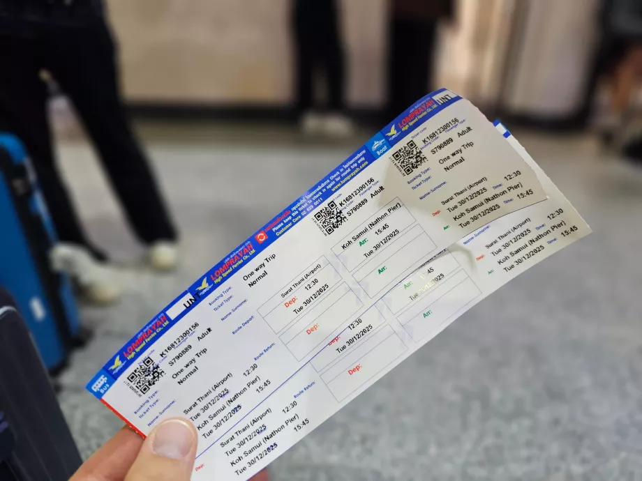 Εισιτήριο πλοίου για το Koh Samui