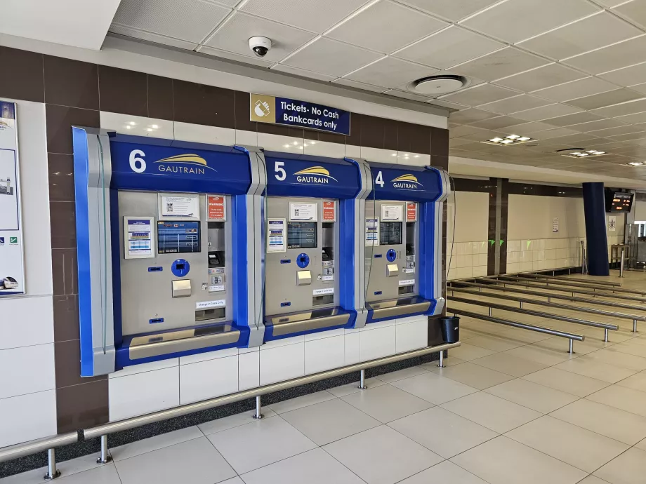 Αυτόματο μηχάνημα έκδοσης εισιτηρίων στο Gautrain
