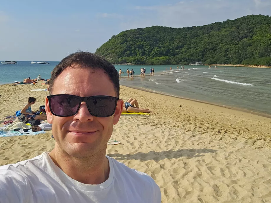 Εγώ στην παραλία Ko Ma