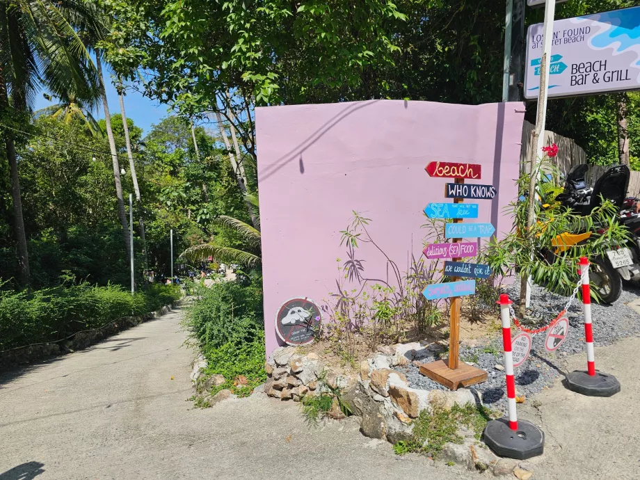Ο δρόμος προς την παραλία Secret Beach