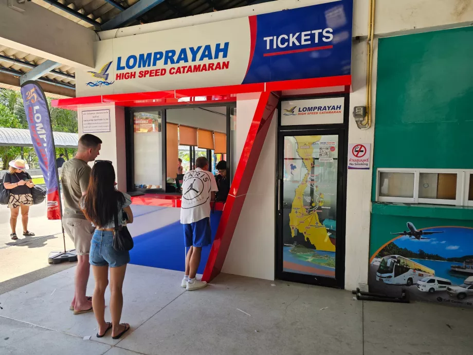 Προβλήτα Thong Sala, εκδοτήριο εισιτηρίων