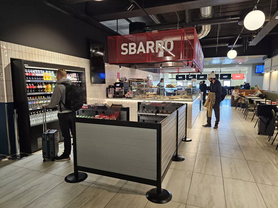 Εστιατόριο Sbarro, μη-schengen μέρος