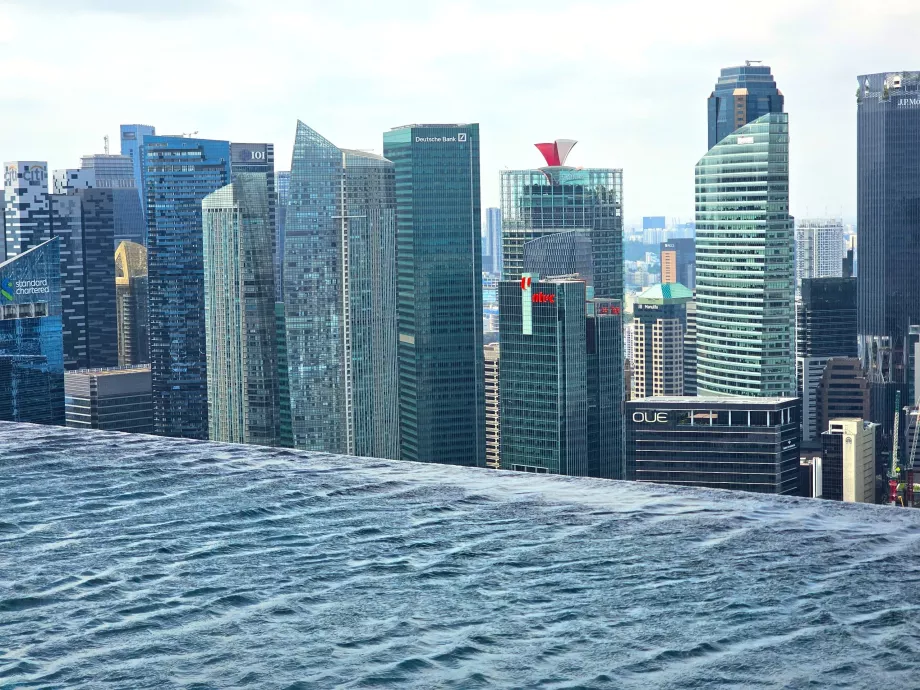 Απέραντη πισίνα στο Marina Bay Sands