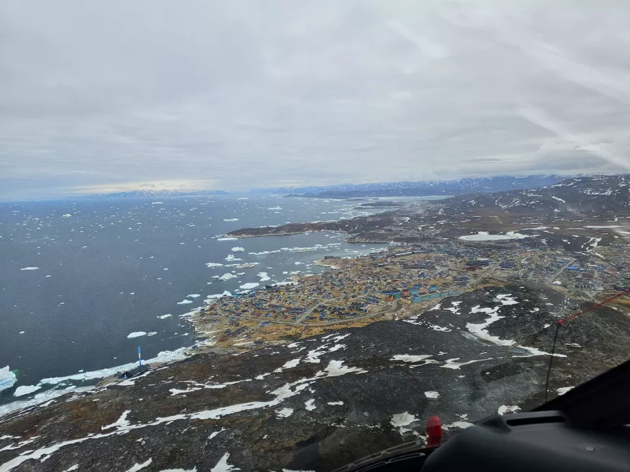 Ilulissat από ελικόπτερο