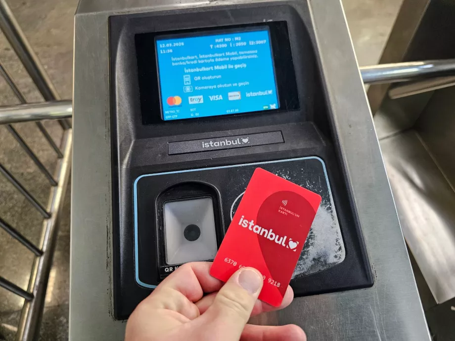 Χρησιμοποιώντας το Istanbulkart