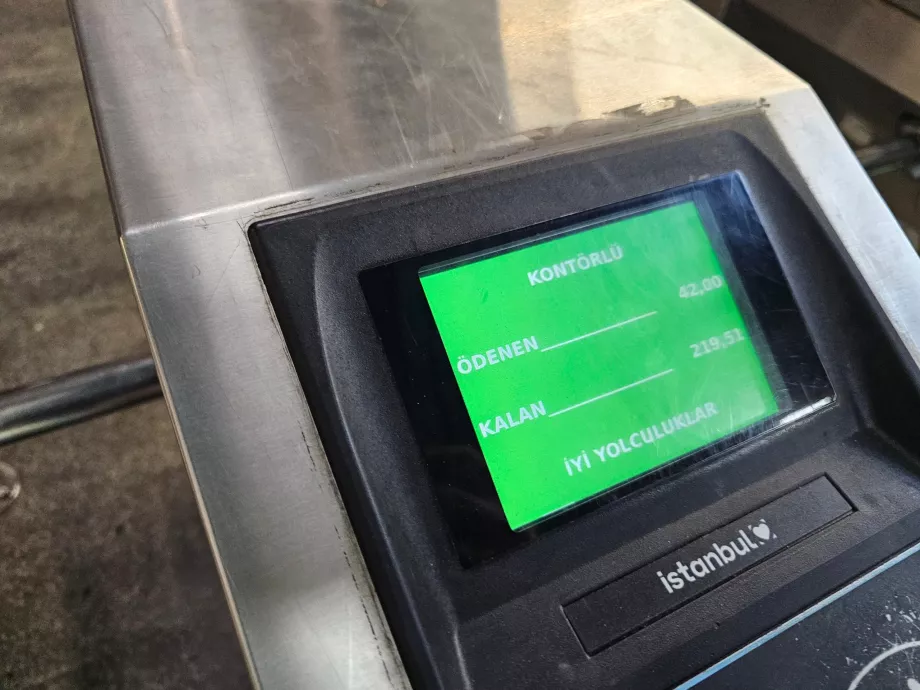 Ισορροπία στο Istanbulkart