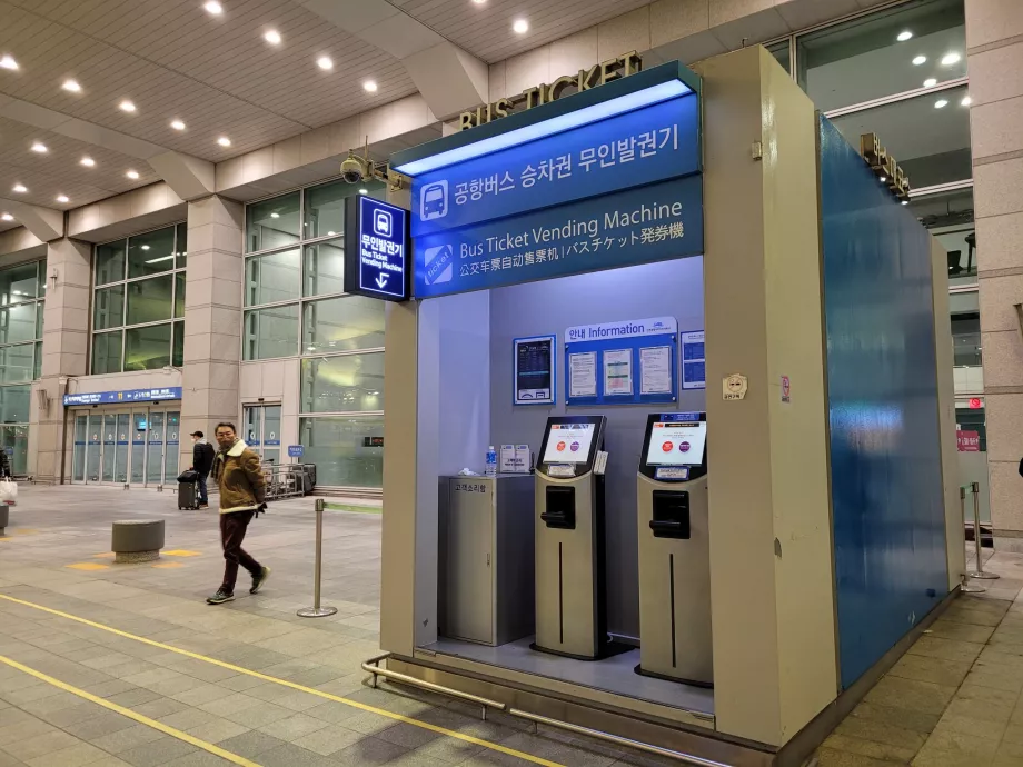 Incheon, μηχανή έκδοσης εισιτηρίων λεωφορείου