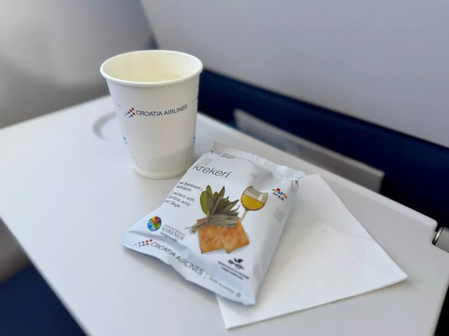Αναψυκτικά στην πτήση PRG-ZAG της Croatia Airlines