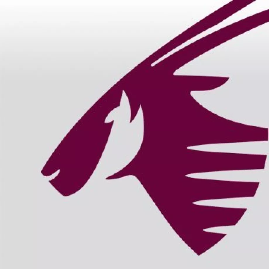 Qatar Airways λογότυπο έκπτωση