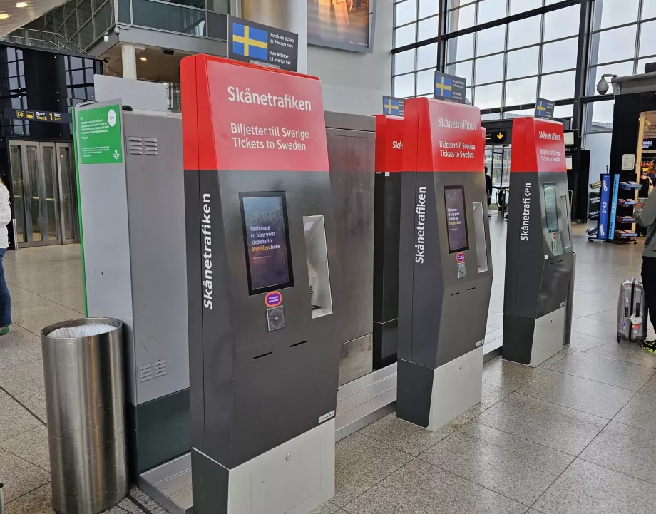 Μηχανήματα έκδοσης εισιτηρίων για τη Σουηδία