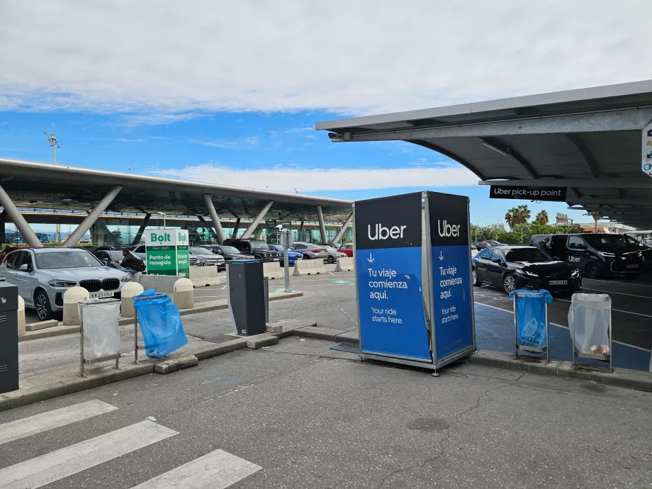 Σημεία παραλαβής των Uber και Bolt
