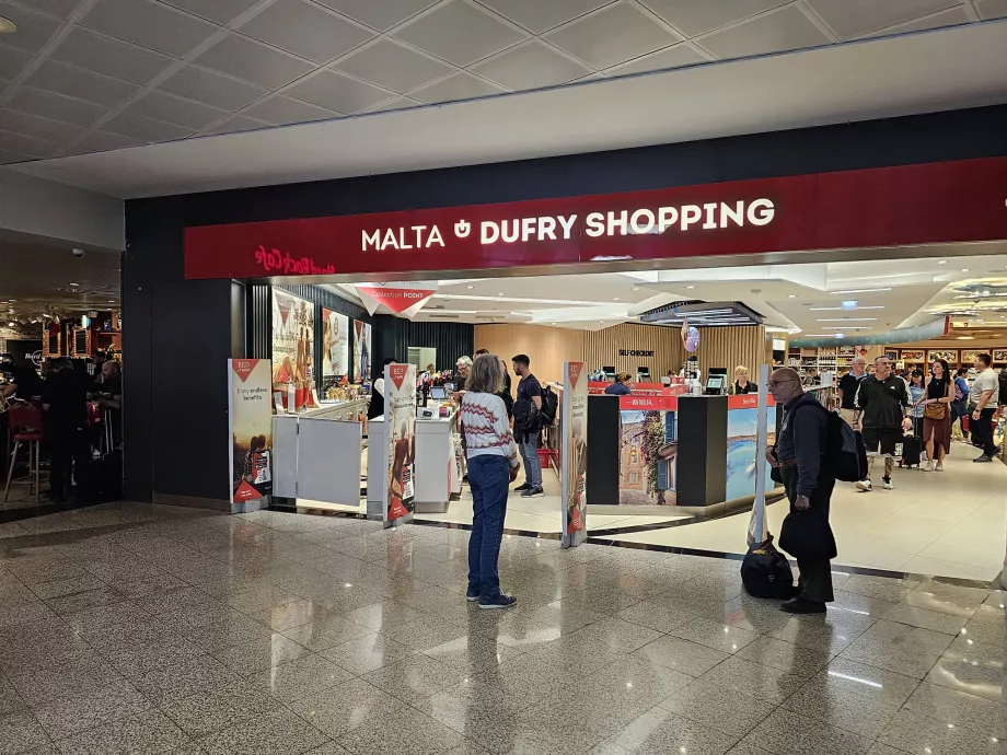Κατάστημα αφορολόγητων ειδών, αεροδρόμιο Μάλτας