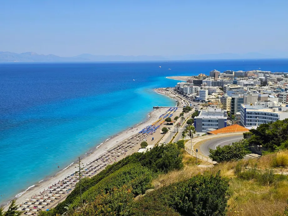 Παραλίες στην πόλη της Ρόδου