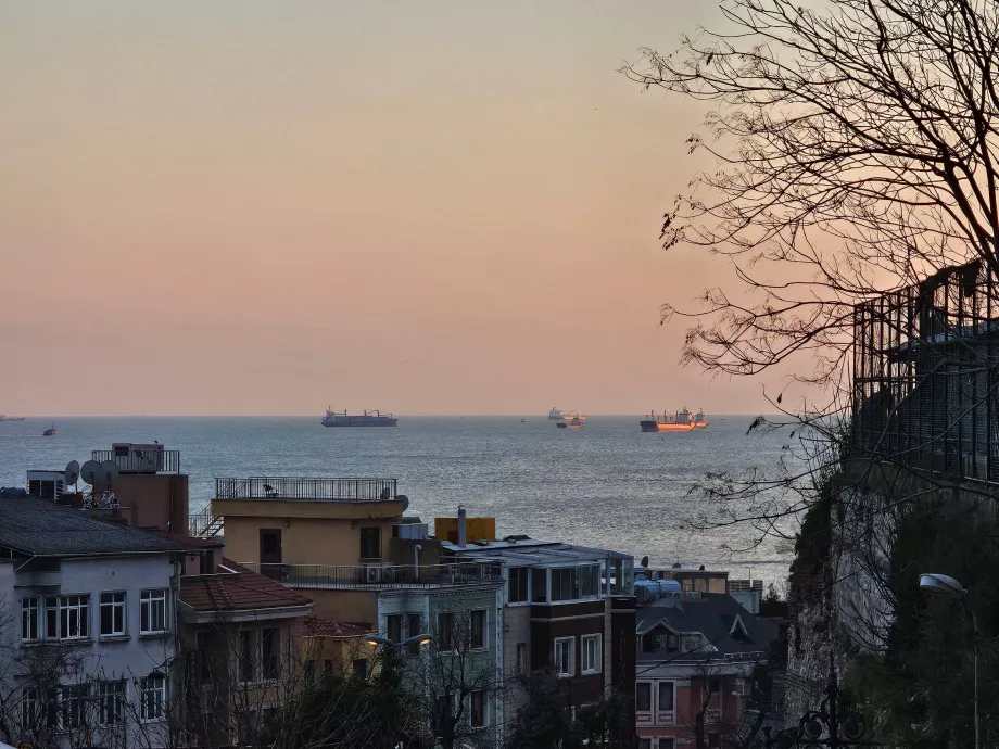 Θέα από τους δρόμους κάτω από το Μπλε Τζαμί